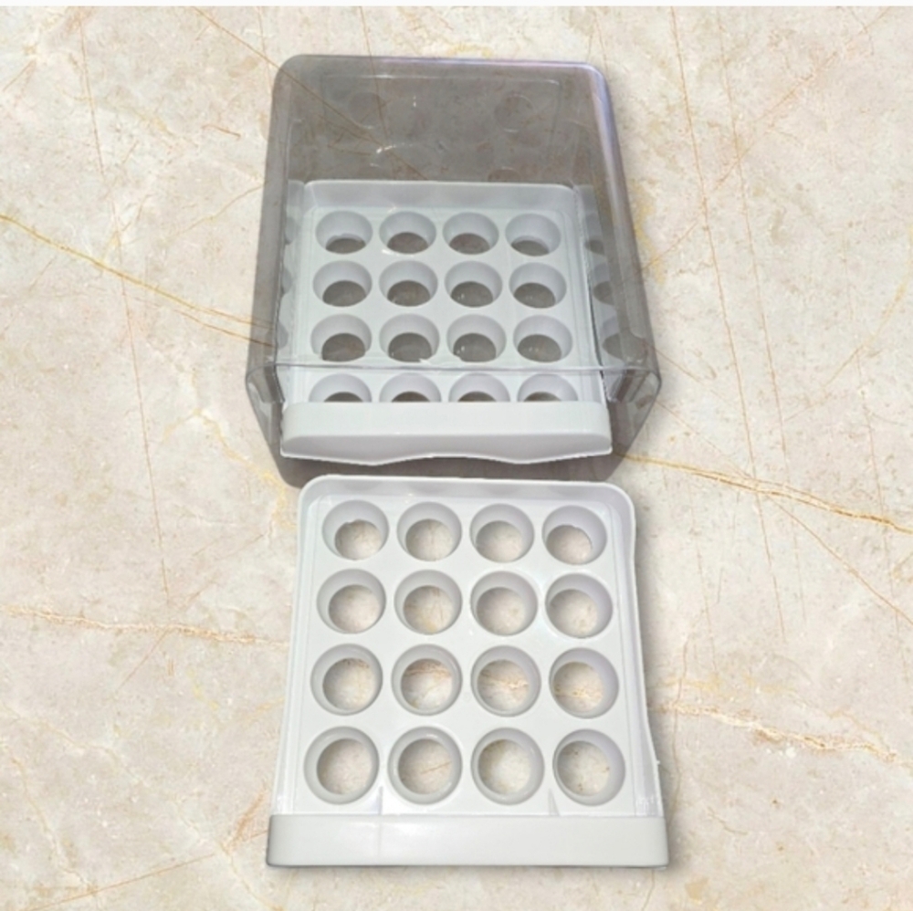 Stackable White Egg Storage Container - Picture 4 of 10